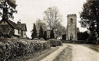 Saint Mary's Cottage and the church about 1920 [Z1306/85]